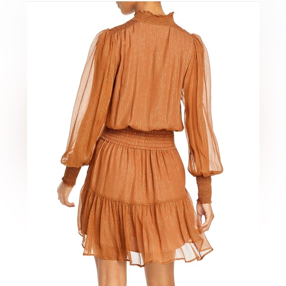 A.L.C. Silk metallic thread “Silvie” mini dress - Picture 4 of 5